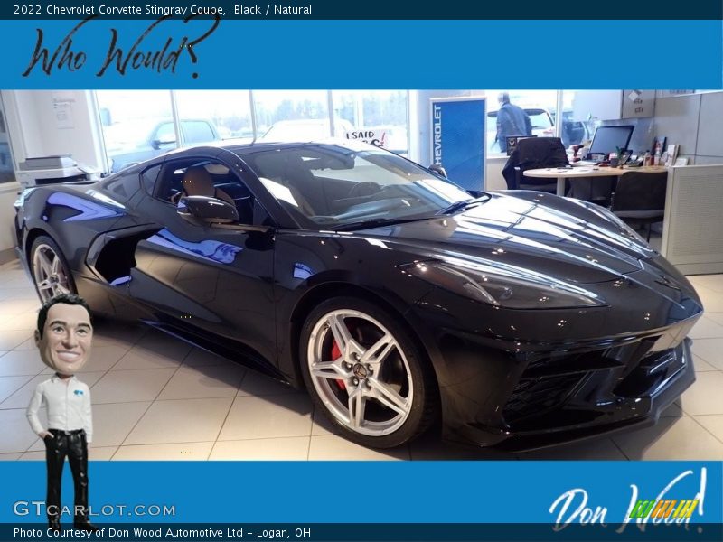 Black / Natural 2022 Chevrolet Corvette Stingray Coupe