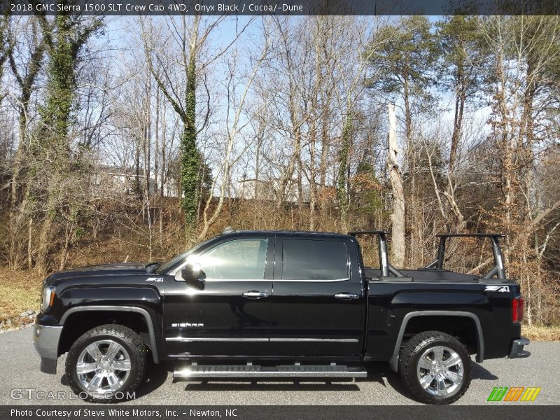 Onyx Black / Cocoa/­Dune 2018 GMC Sierra 1500 SLT Crew Cab 4WD
