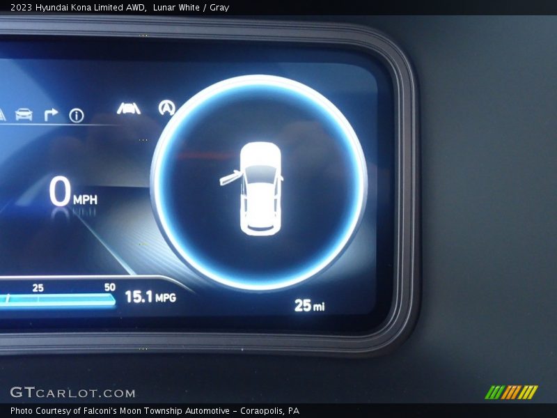 Lunar White / Gray 2023 Hyundai Kona Limited AWD