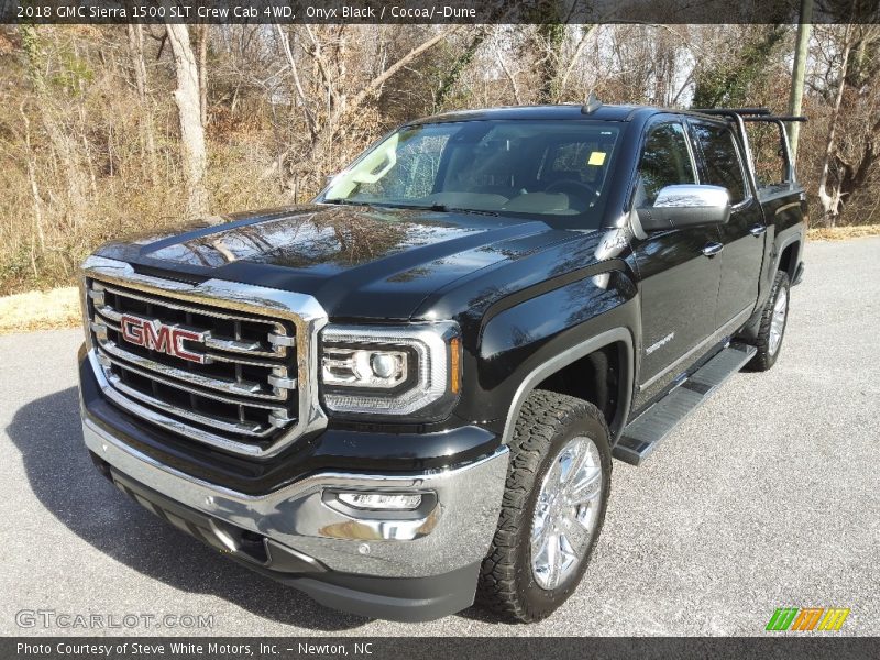 Onyx Black / Cocoa/­Dune 2018 GMC Sierra 1500 SLT Crew Cab 4WD