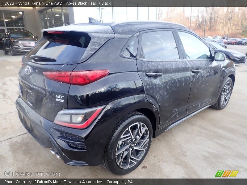 Abyss Black Pearl / Black 2023 Hyundai Kona N Line AWD