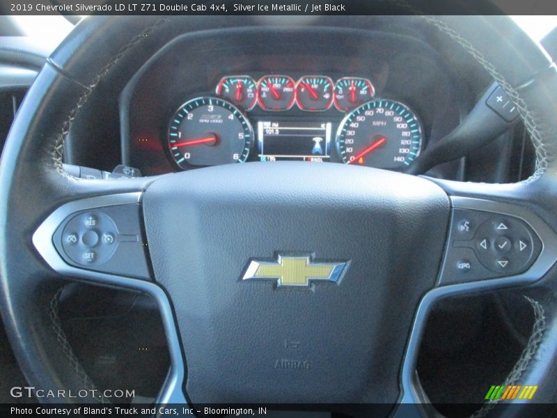 Silver Ice Metallic / Jet Black 2019 Chevrolet Silverado LD LT Z71 Double Cab 4x4