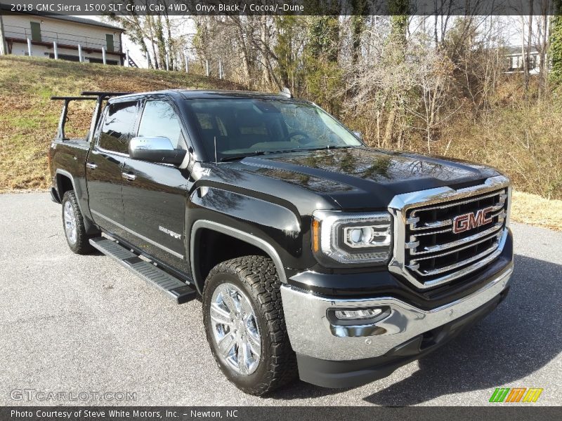 Onyx Black / Cocoa/­Dune 2018 GMC Sierra 1500 SLT Crew Cab 4WD