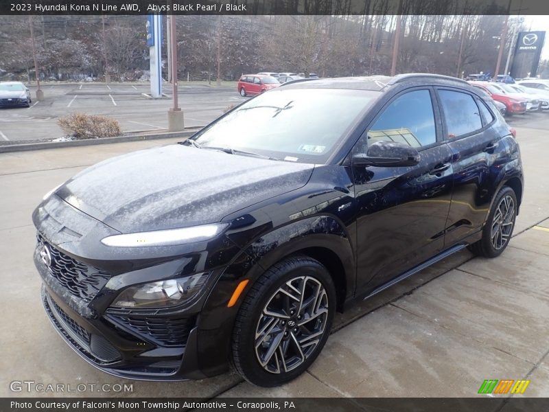 Abyss Black Pearl / Black 2023 Hyundai Kona N Line AWD