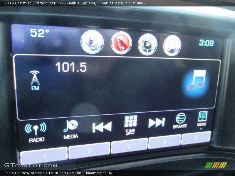 Silver Ice Metallic / Jet Black 2019 Chevrolet Silverado LD LT Z71 Double Cab 4x4