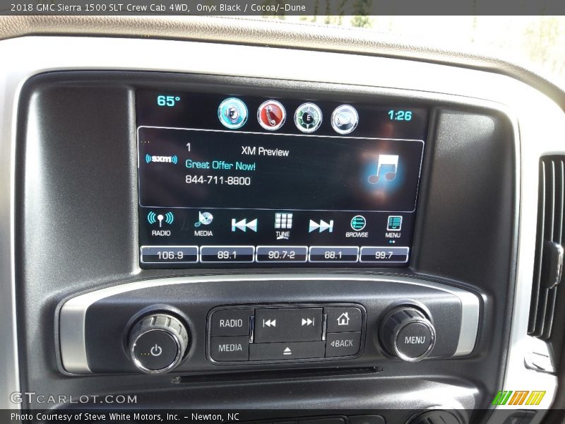 Onyx Black / Cocoa/­Dune 2018 GMC Sierra 1500 SLT Crew Cab 4WD