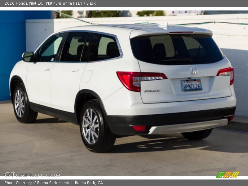 Platinum White Pearl / Black 2020 Honda Pilot EX