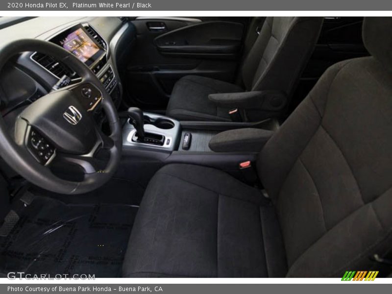 Platinum White Pearl / Black 2020 Honda Pilot EX