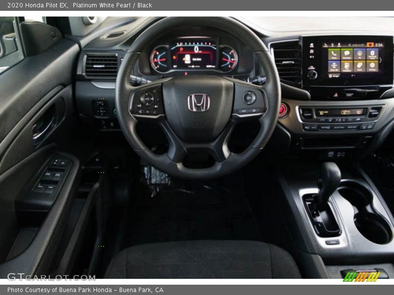 Platinum White Pearl / Black 2020 Honda Pilot EX