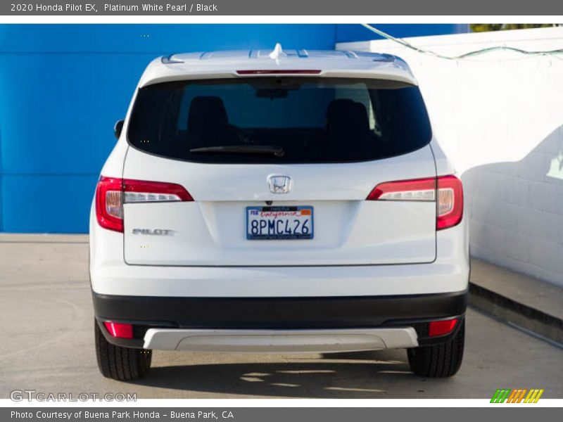 Platinum White Pearl / Black 2020 Honda Pilot EX