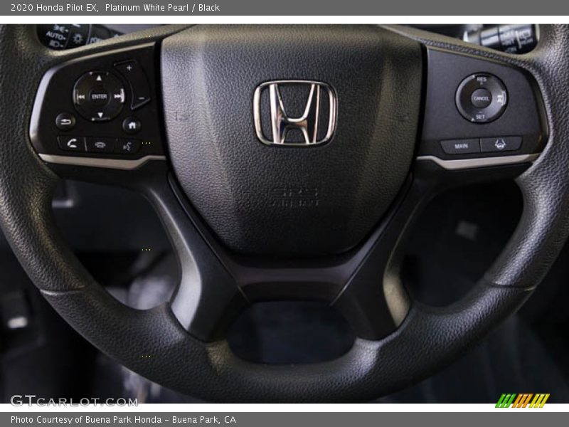 Platinum White Pearl / Black 2020 Honda Pilot EX