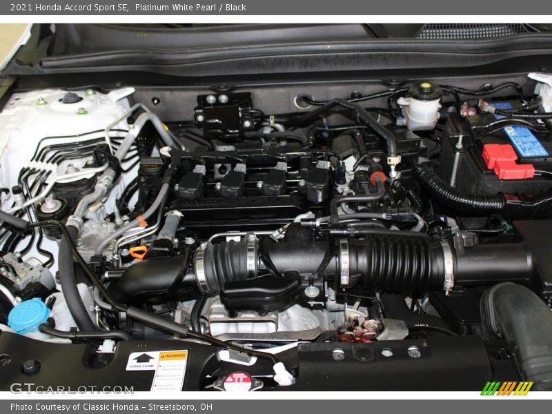 Platinum White Pearl / Black 2021 Honda Accord Sport SE