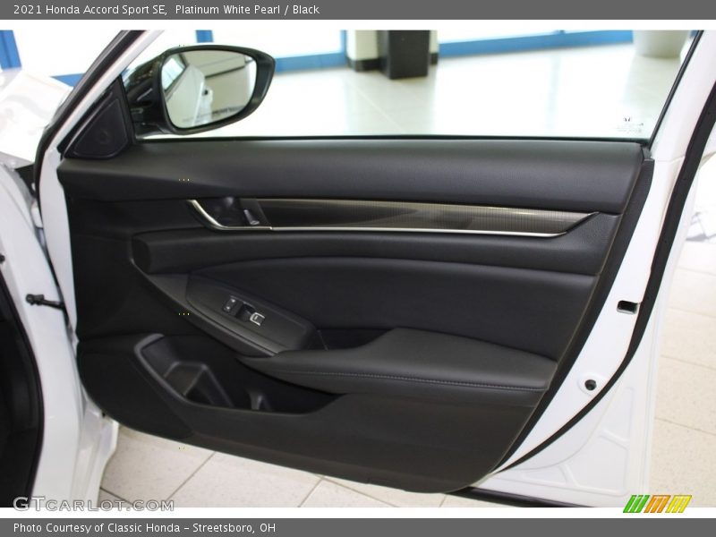 Platinum White Pearl / Black 2021 Honda Accord Sport SE
