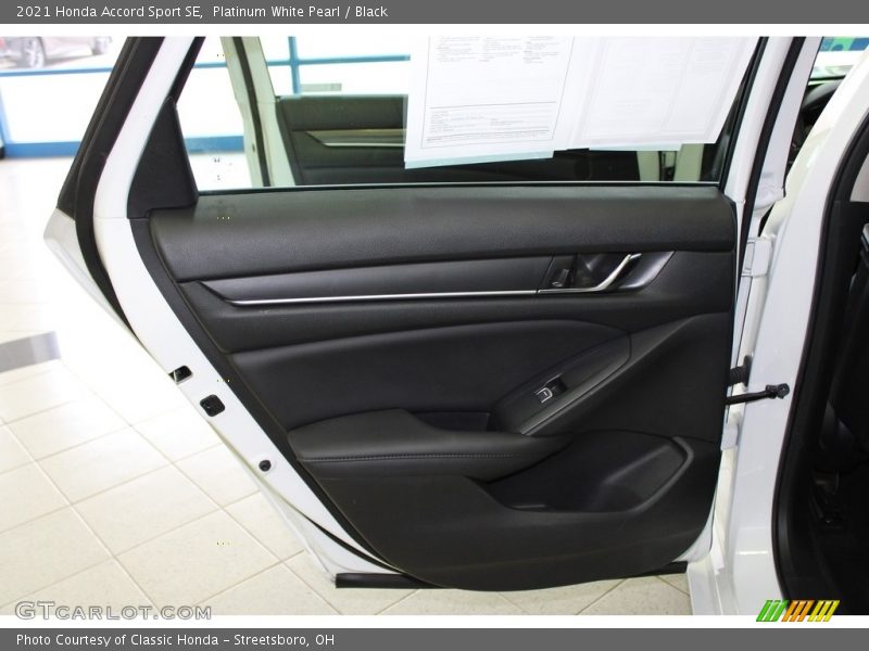Platinum White Pearl / Black 2021 Honda Accord Sport SE