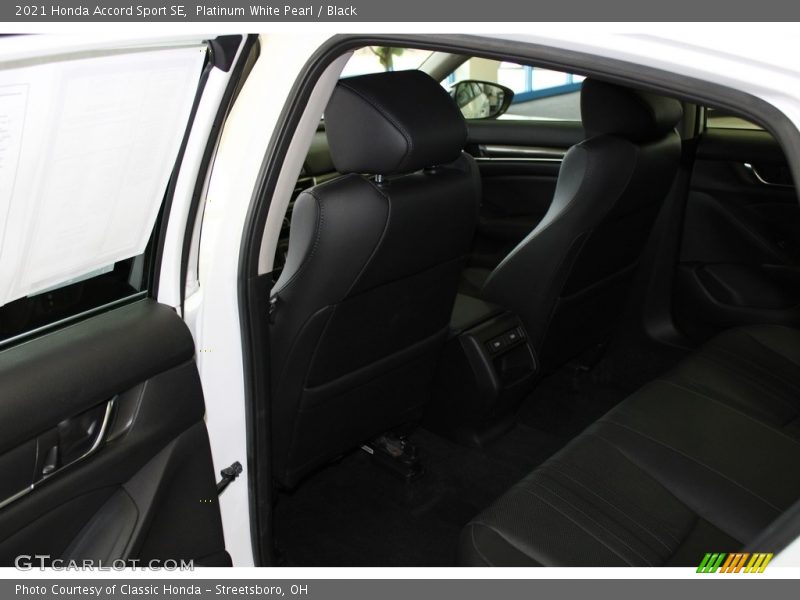 Platinum White Pearl / Black 2021 Honda Accord Sport SE