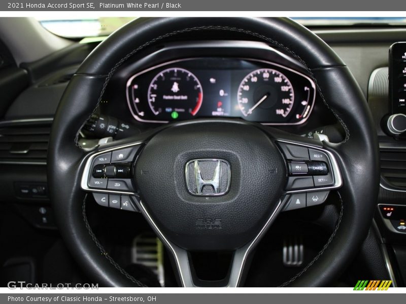 Platinum White Pearl / Black 2021 Honda Accord Sport SE