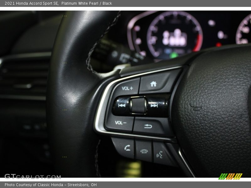 Platinum White Pearl / Black 2021 Honda Accord Sport SE