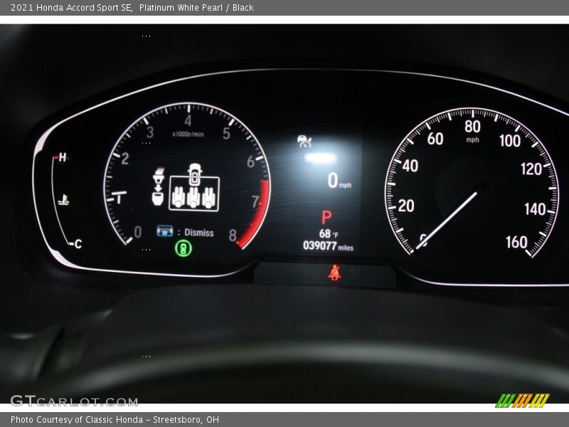 Platinum White Pearl / Black 2021 Honda Accord Sport SE