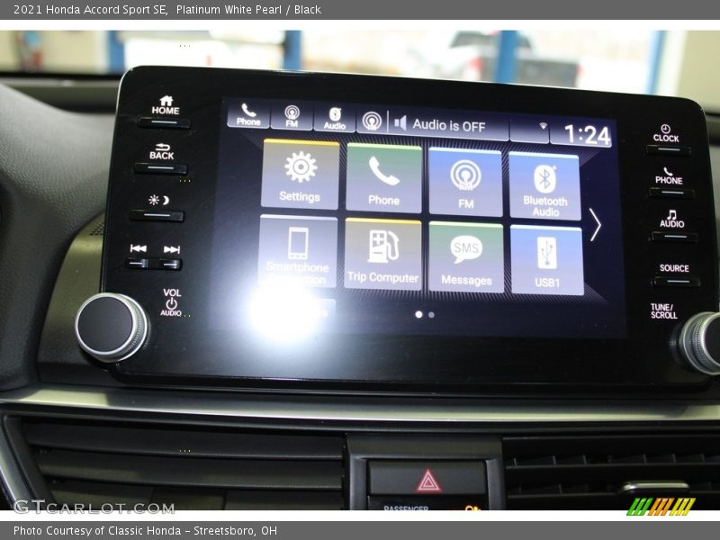 Platinum White Pearl / Black 2021 Honda Accord Sport SE