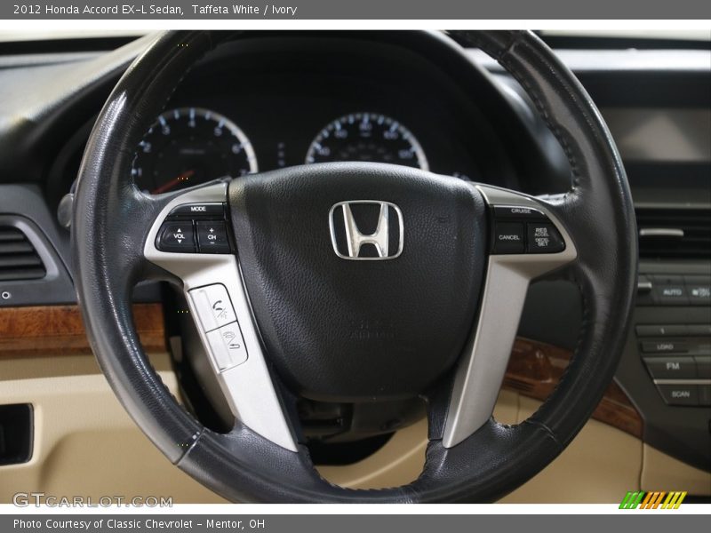 Taffeta White / Ivory 2012 Honda Accord EX-L Sedan