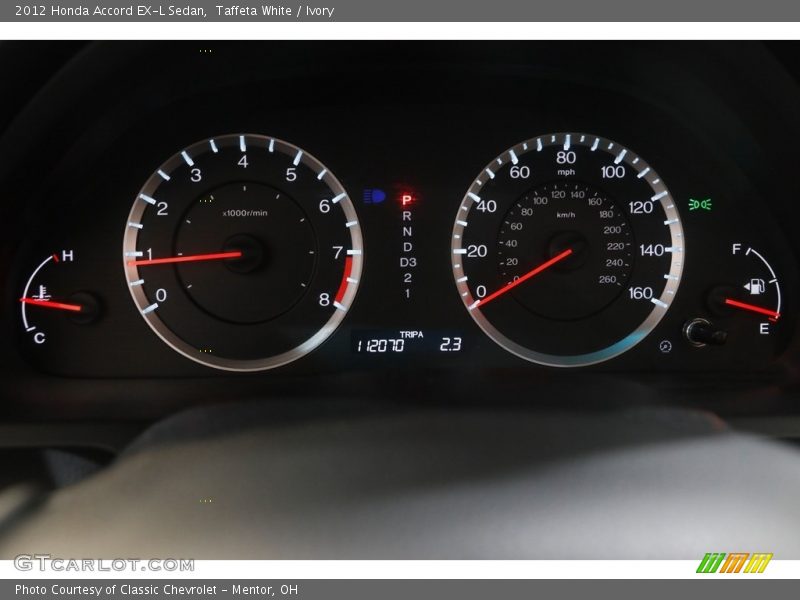 Taffeta White / Ivory 2012 Honda Accord EX-L Sedan
