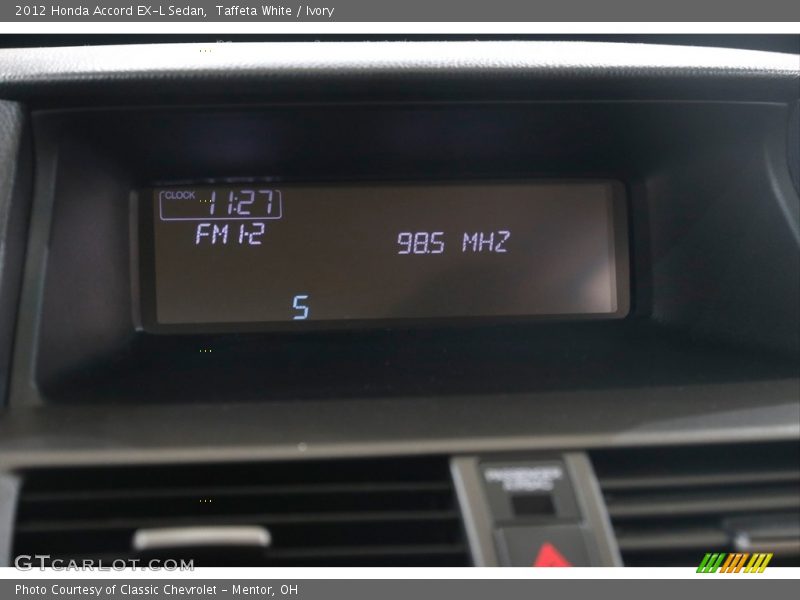 Taffeta White / Ivory 2012 Honda Accord EX-L Sedan