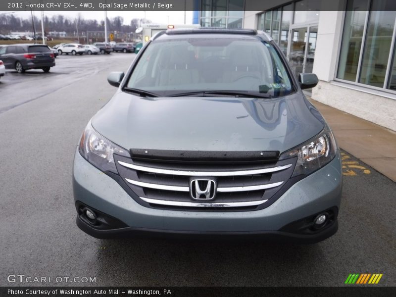 Opal Sage Metallic / Beige 2012 Honda CR-V EX-L 4WD