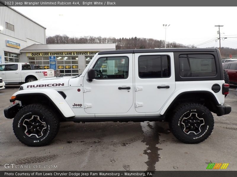 Bright White / Black 2023 Jeep Wrangler Unlimited Rubicon 4x4