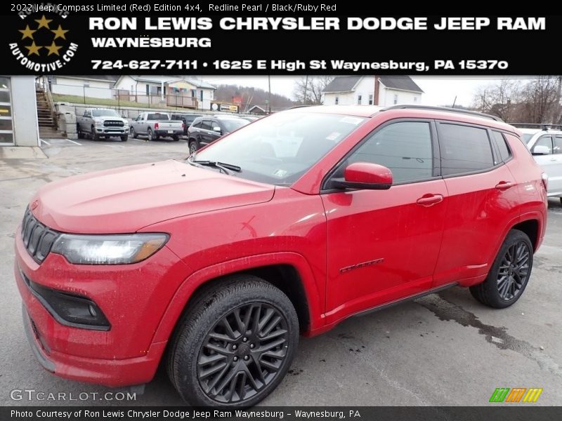 Redline Pearl / Black/Ruby Red 2022 Jeep Compass Limited (Red) Edition 4x4