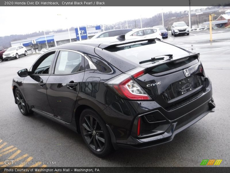 Crystal Black Pearl / Black 2020 Honda Civic EX Hatchback