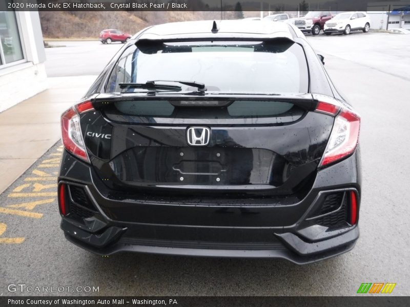 Crystal Black Pearl / Black 2020 Honda Civic EX Hatchback