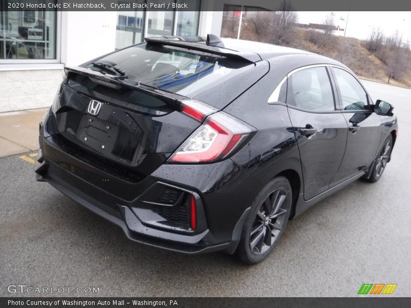 Crystal Black Pearl / Black 2020 Honda Civic EX Hatchback