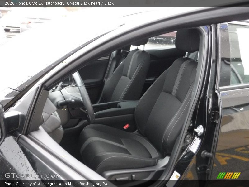 Crystal Black Pearl / Black 2020 Honda Civic EX Hatchback