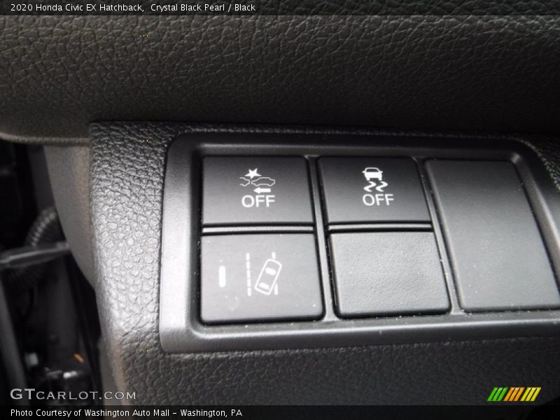 Crystal Black Pearl / Black 2020 Honda Civic EX Hatchback