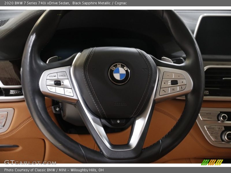 Black Sapphire Metallic / Cognac 2020 BMW 7 Series 740i xDrive Sedan