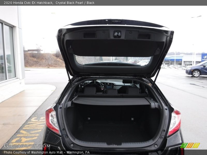 Crystal Black Pearl / Black 2020 Honda Civic EX Hatchback
