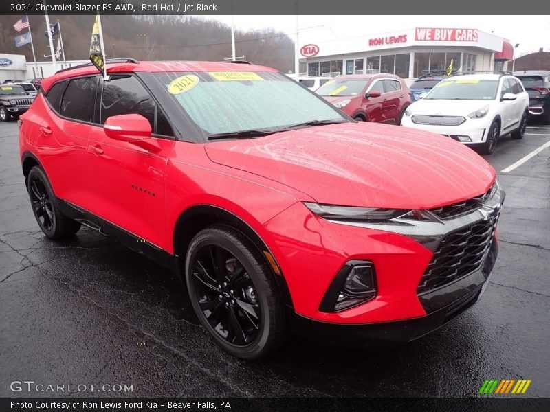 Red Hot / Jet Black 2021 Chevrolet Blazer RS AWD