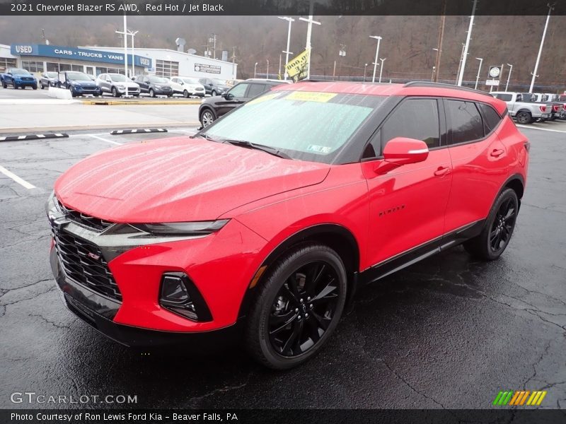 Red Hot / Jet Black 2021 Chevrolet Blazer RS AWD