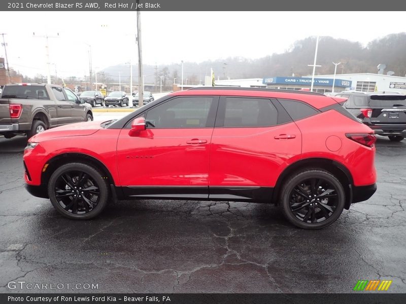 Red Hot / Jet Black 2021 Chevrolet Blazer RS AWD
