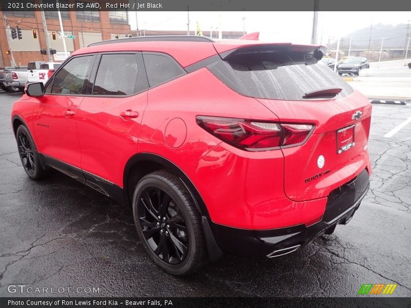 Red Hot / Jet Black 2021 Chevrolet Blazer RS AWD