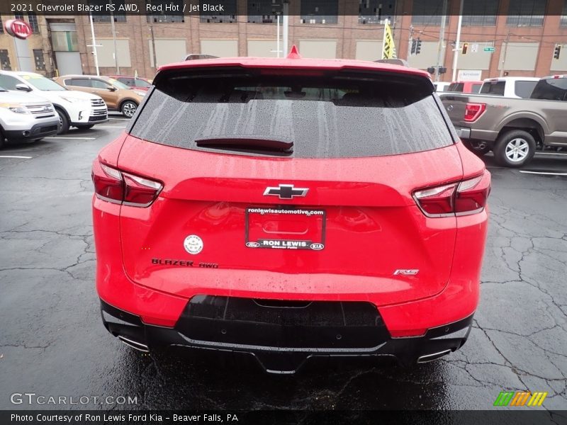 Red Hot / Jet Black 2021 Chevrolet Blazer RS AWD