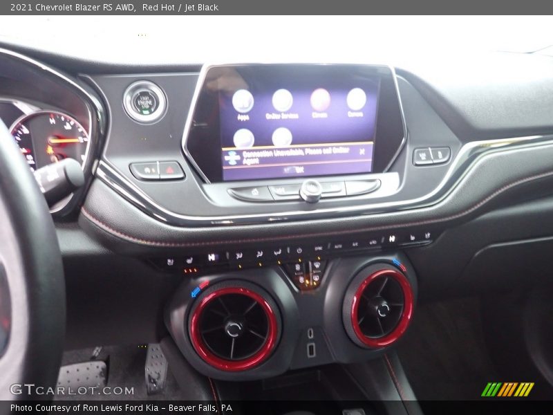 Red Hot / Jet Black 2021 Chevrolet Blazer RS AWD