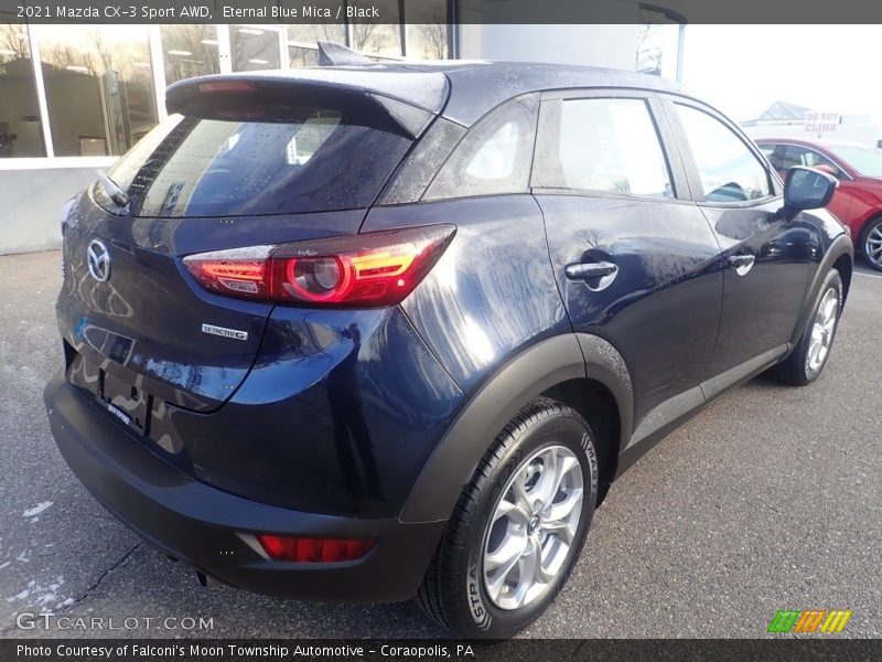 Eternal Blue Mica / Black 2021 Mazda CX-3 Sport AWD