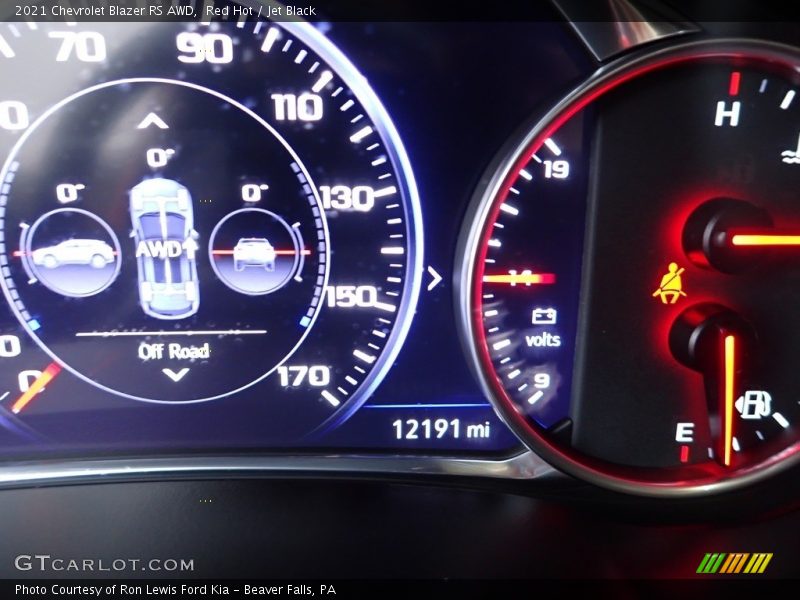 Red Hot / Jet Black 2021 Chevrolet Blazer RS AWD