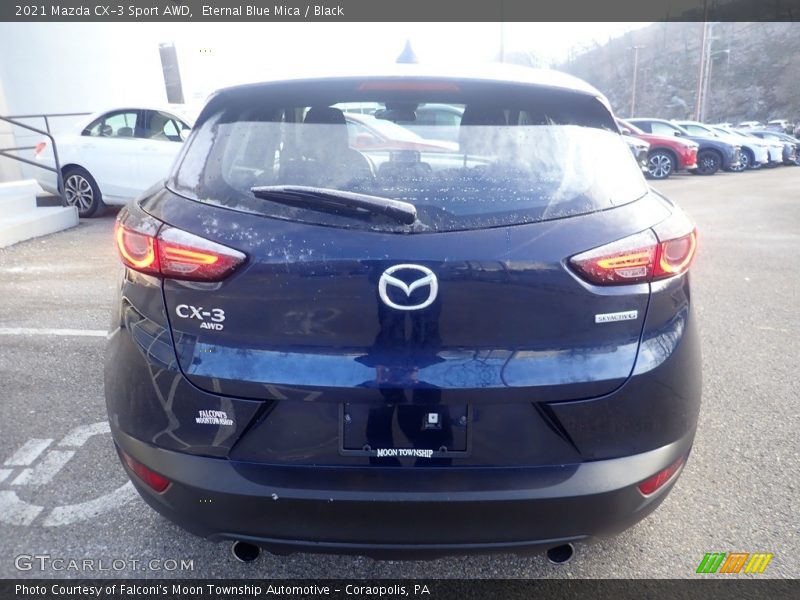 Eternal Blue Mica / Black 2021 Mazda CX-3 Sport AWD