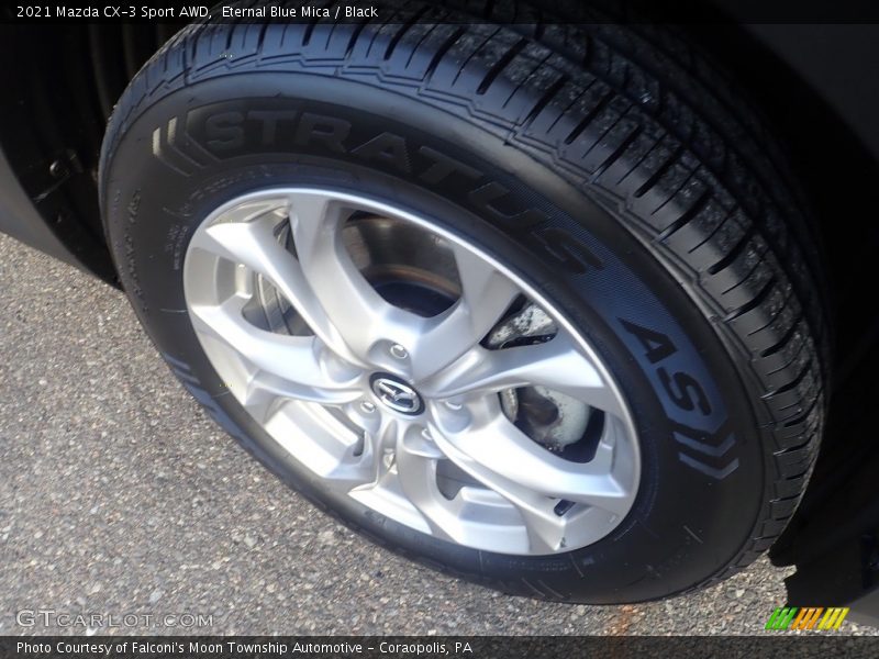 Eternal Blue Mica / Black 2021 Mazda CX-3 Sport AWD