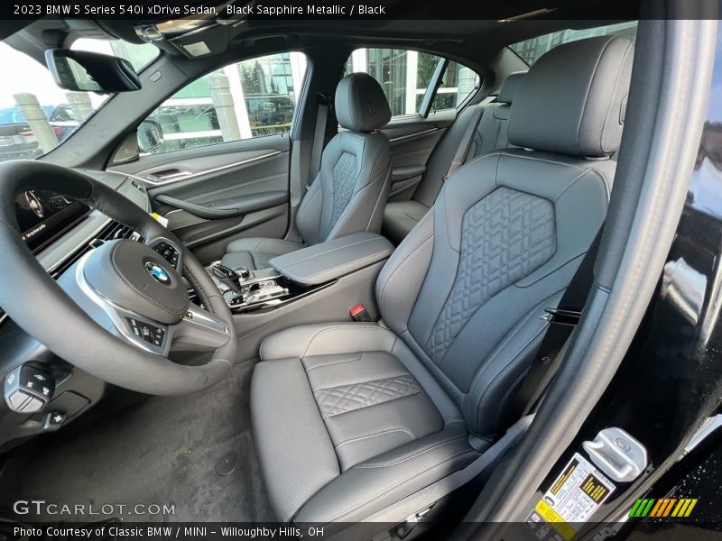  2023 5 Series 540i xDrive Sedan Black Interior