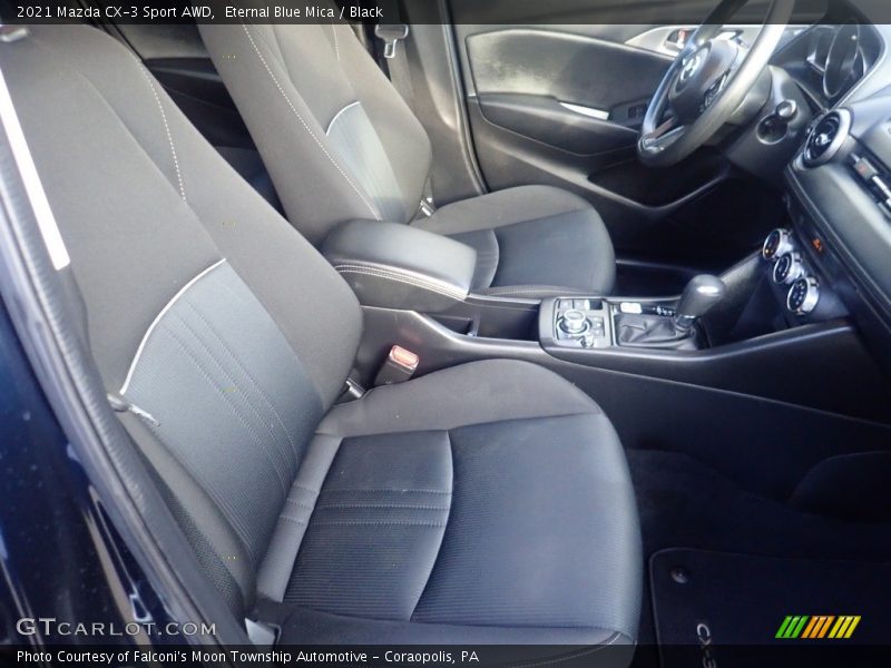 Eternal Blue Mica / Black 2021 Mazda CX-3 Sport AWD