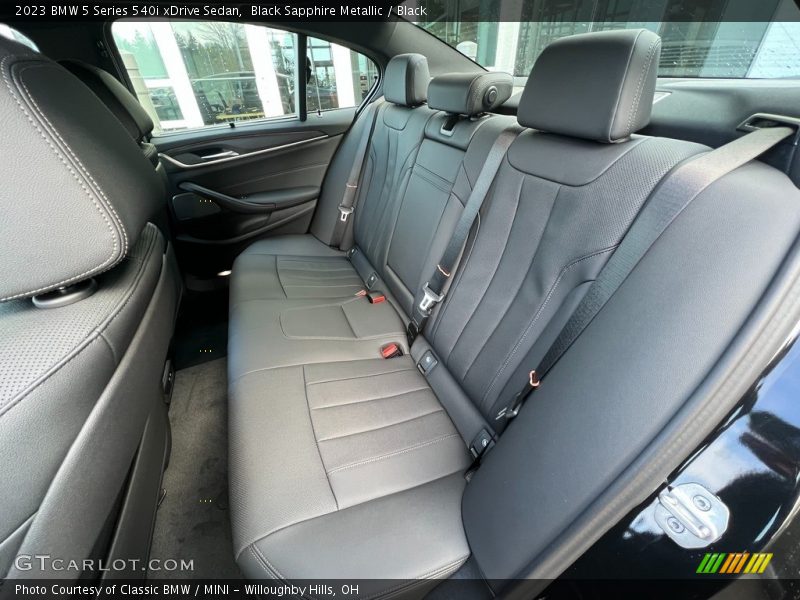 Rear Seat of 2023 5 Series 540i xDrive Sedan