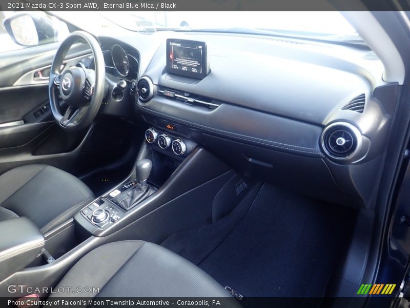 Eternal Blue Mica / Black 2021 Mazda CX-3 Sport AWD